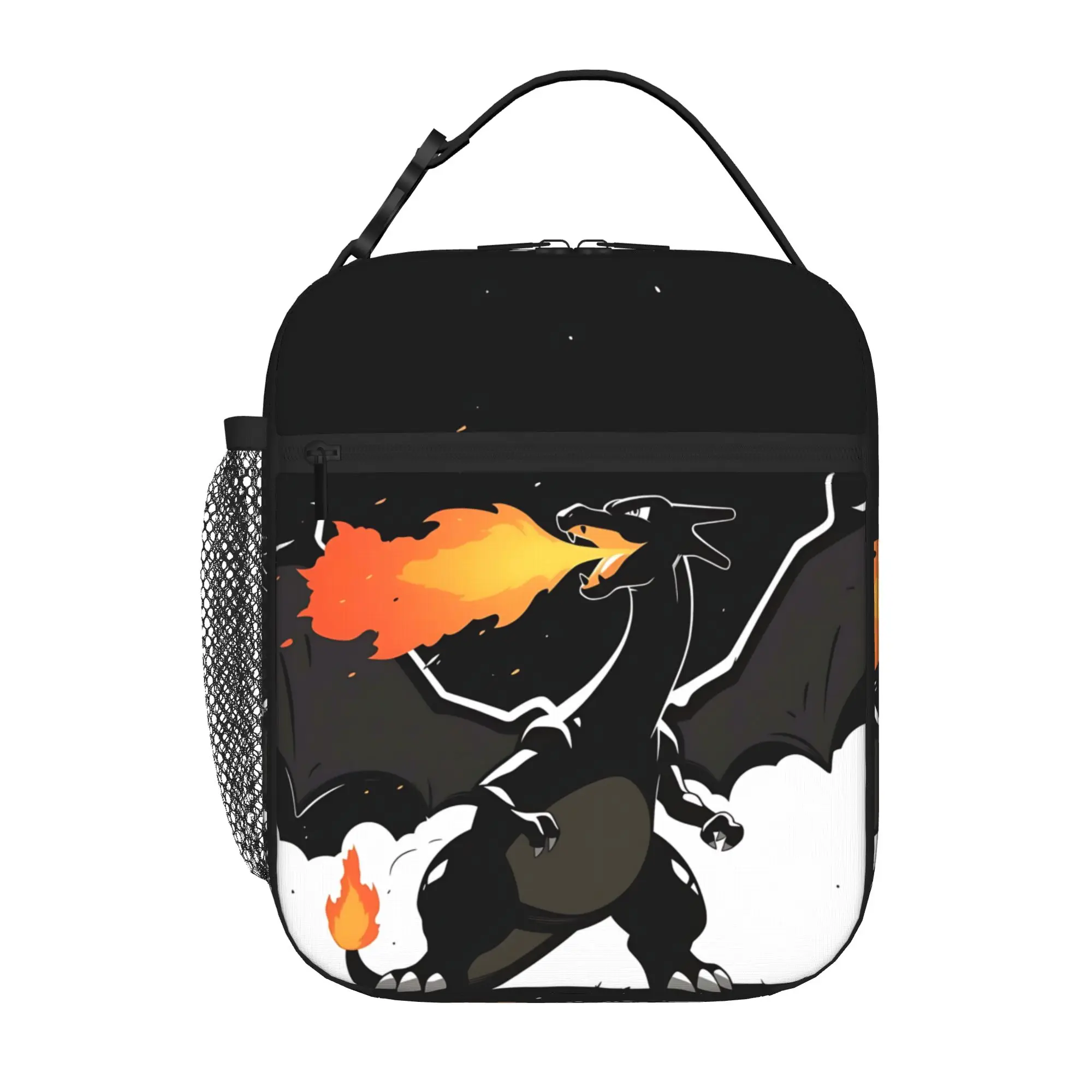 Pokemon Insulated Lunch Bag Ice Pack Rice Bag Charizard bolsa Student Bento Lunch Handbag Insulation