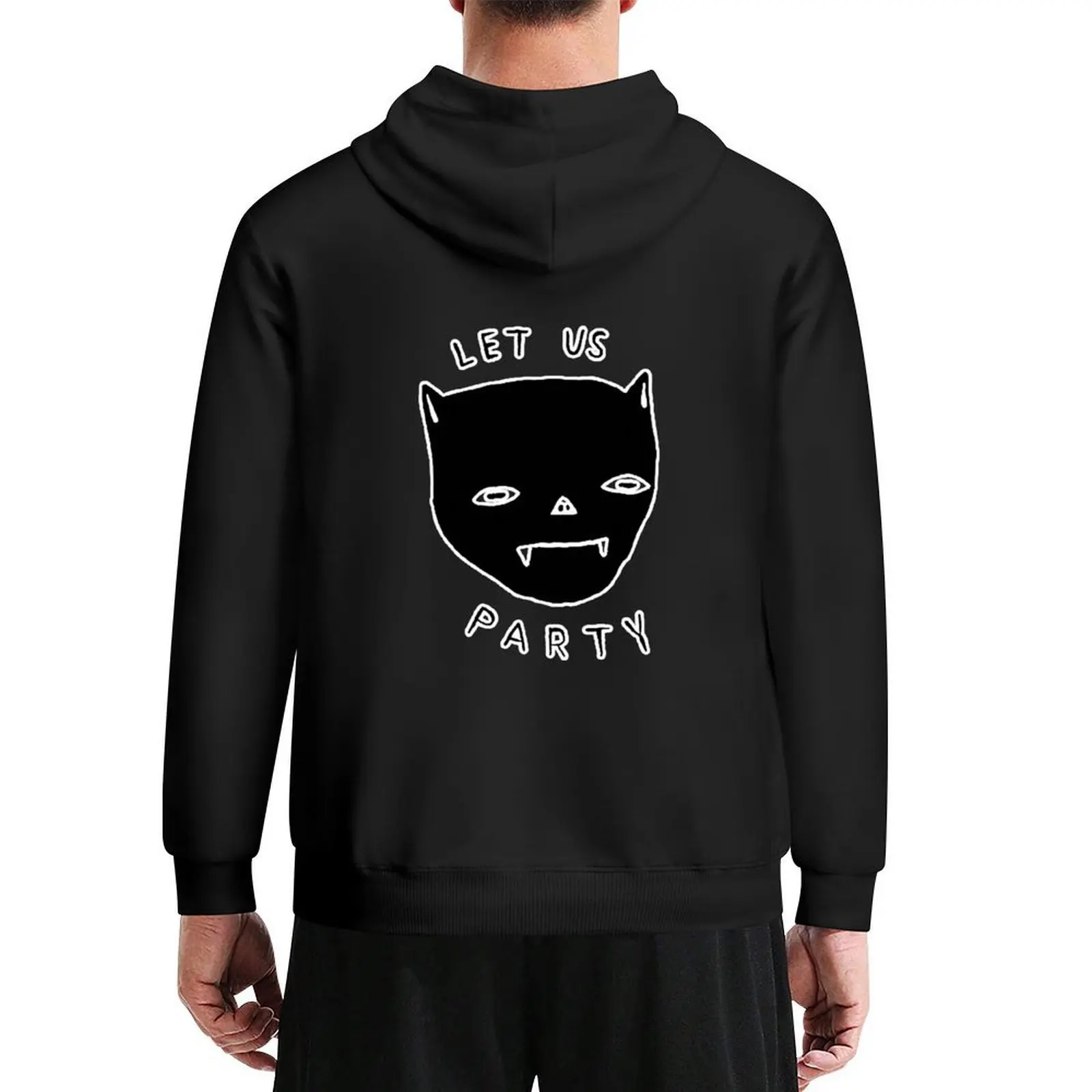 

Let us party Cat Hoodie mens clothing autumn men's sweat-shirt anime clothes hoodie graphic