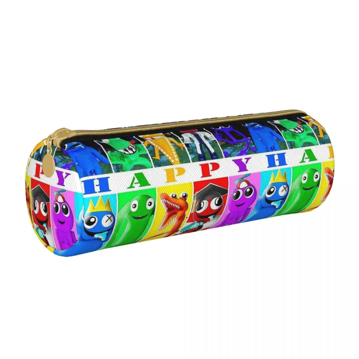 rainbow friends happy happy pencil case couro gamer pen bags para criancas lapis de cosmeticos escolares para estudantes grande capacidade 01