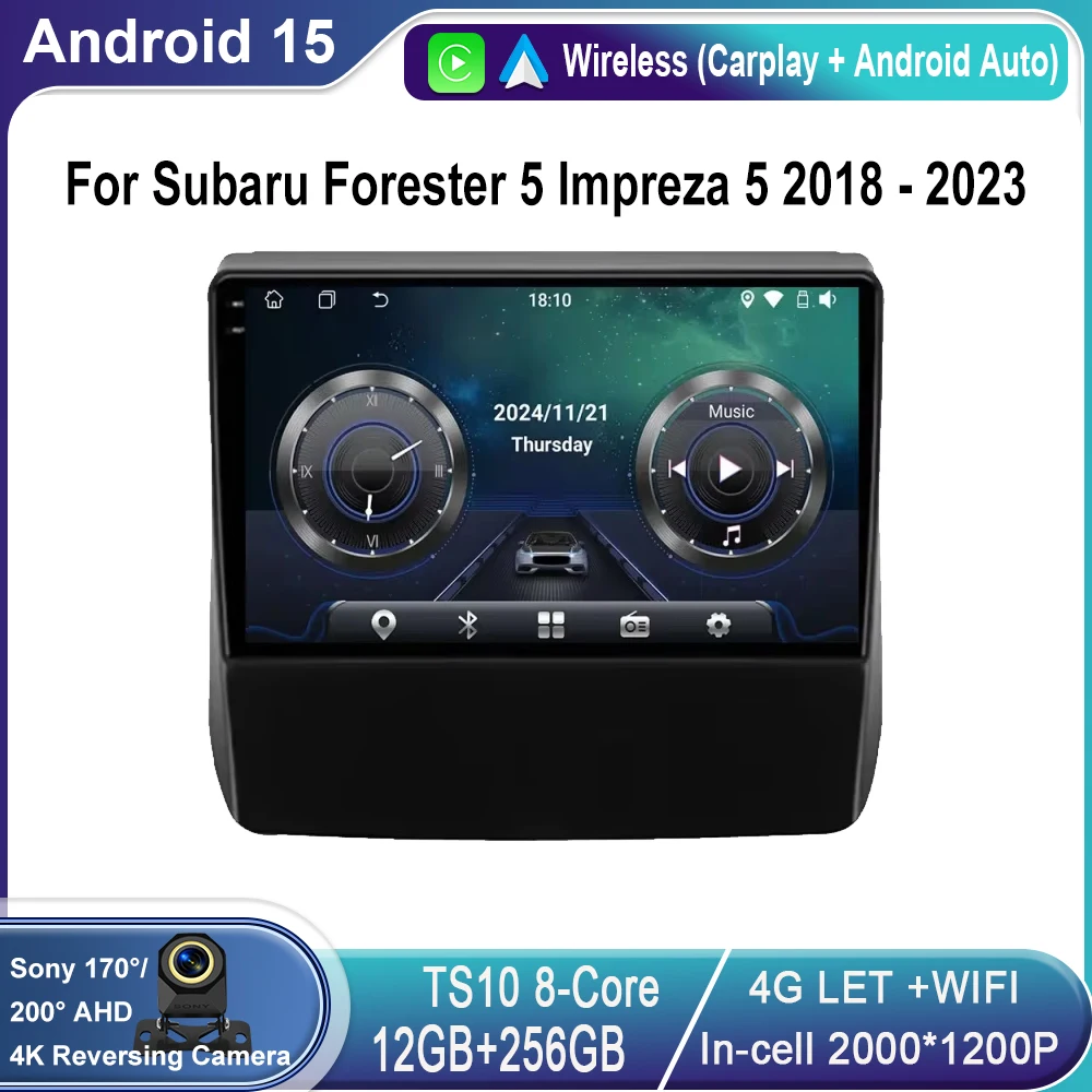 

Android 15 For Subaru Forester 5 Impreza 5 2018 - 2023 Android Car Radio Multimedia Video Player GPS Stereo CarPlay 4G Head Unit