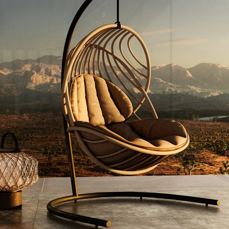 Garden Villa Living Room Hanging Basket Hotel Terrace Internet Celebrity Bird's Nest Homestay Rocking Chair