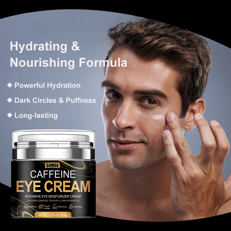 Sumax Caffeine Eye Cream 50ML Tighten The Skin Eye Moisturizing Cream Eliminate Dark Circles and Puffiness Moisturize The Skin