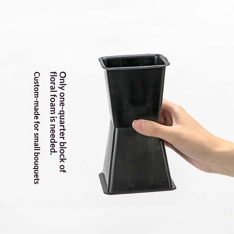 [YU]Square Bouquet Packaging Base Plastic Flower Arrangement Wrapped Flower Artifact DIY Flowers Packaging Material 5PCS