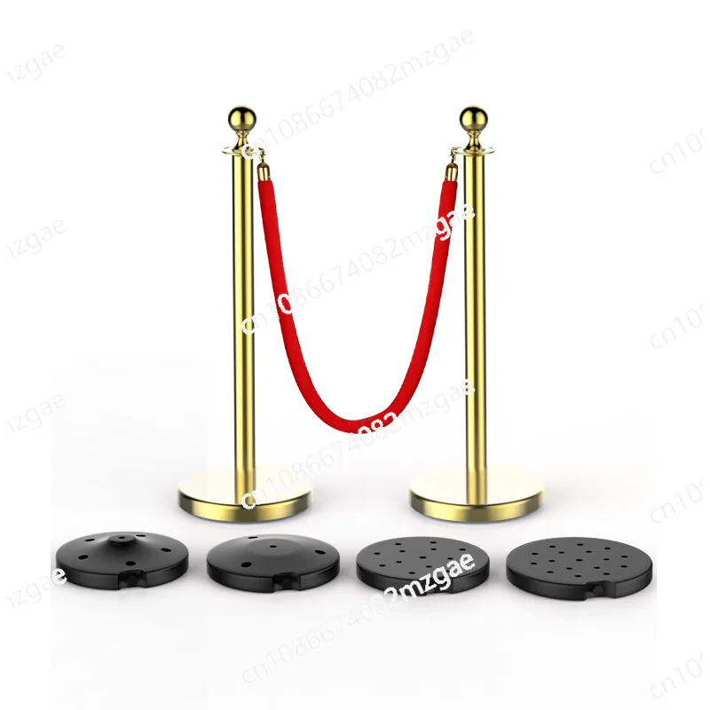 Stainless steel one-meter noodle concierge railing flannel lanyard isolation belt welcome column hotel queuing fence