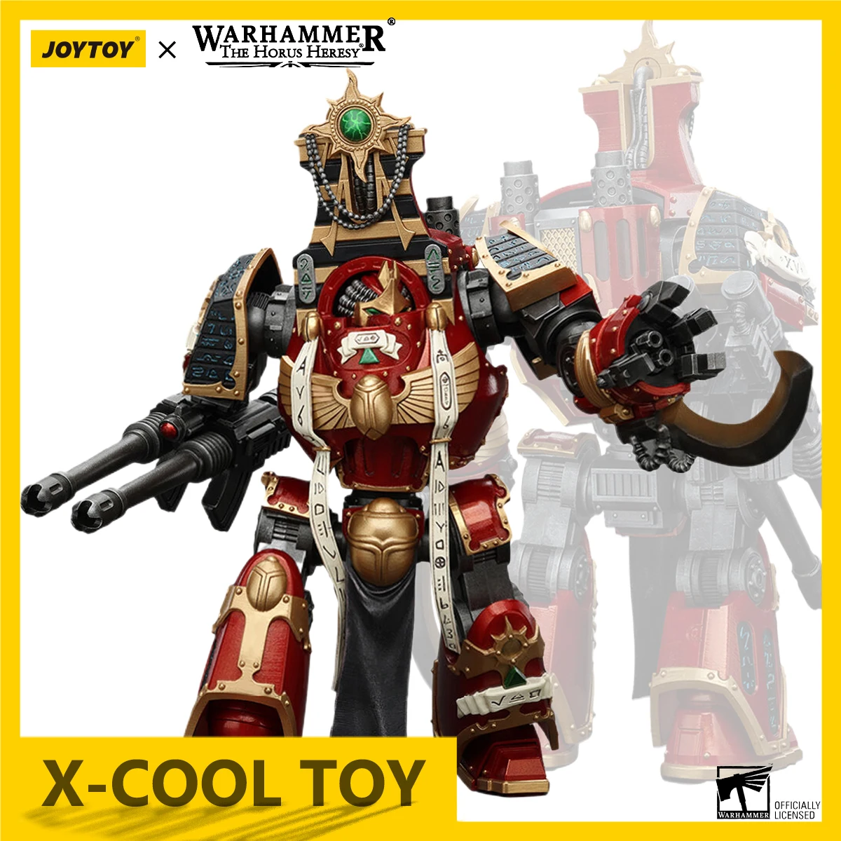 JOYTOY Warhammer 30K Action Figure Contemptor-Osiron Dreadnought With Gravis Force Blade & Gravis Autocannon Figurine Model Toys