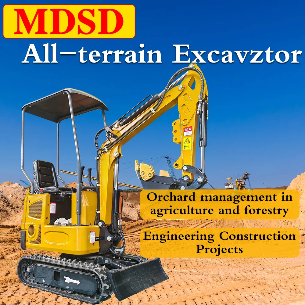 1,2 ton 1,5 ton minigraafmachine DDP-verzending Kleine rupsgraafmachine met hulpstukken Ce EPA Euro 5 voor minigraver voor Kubota