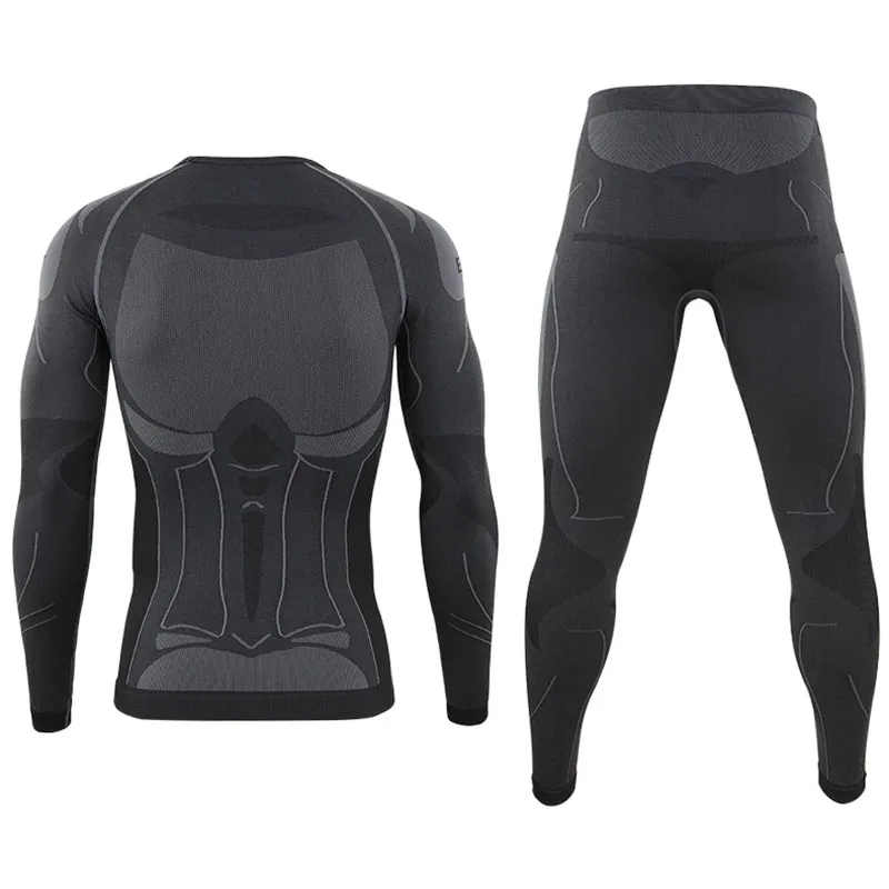 Oulylan mallas de entrenamiento de culturismo para hombre, conjunto de ropa interior térmica de esquí deportivo, traje de compresión para gimnasio,