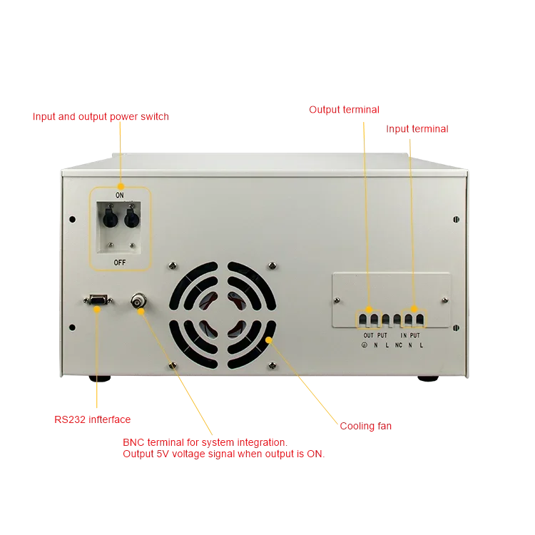 Single Phase 3kVA Precise High Voltage Variable Switching High Frequency Programmable AC Power Supply