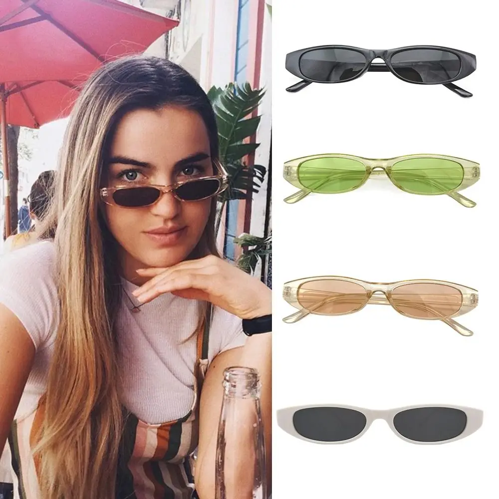 Retro UV375 Sunglasses for Women Polarized Small Frame Oval Sunglasses Fashion Shades Sun Glasses for Women & Men