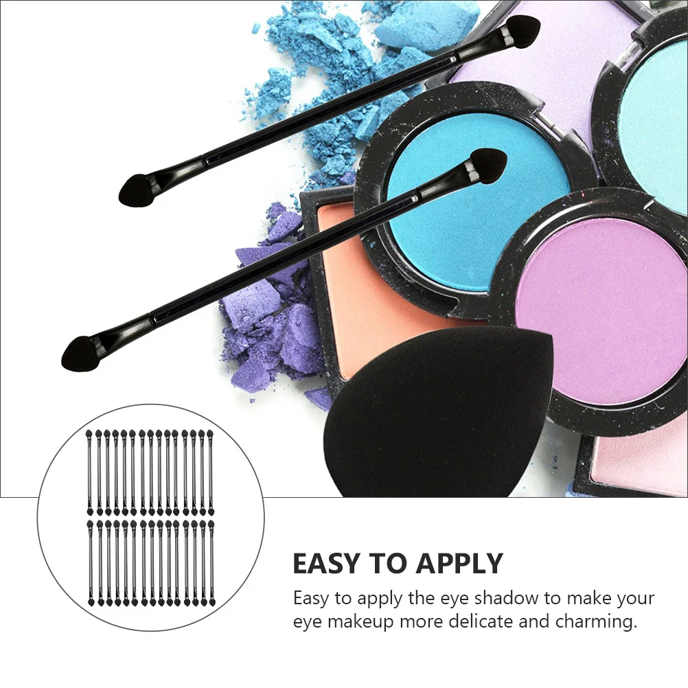 30 pçs pincel de sombra leve portátil ferramenta de maquiagem aplicador de cosméticos à prova dwaterproof água rímel blush vara sombra de olho