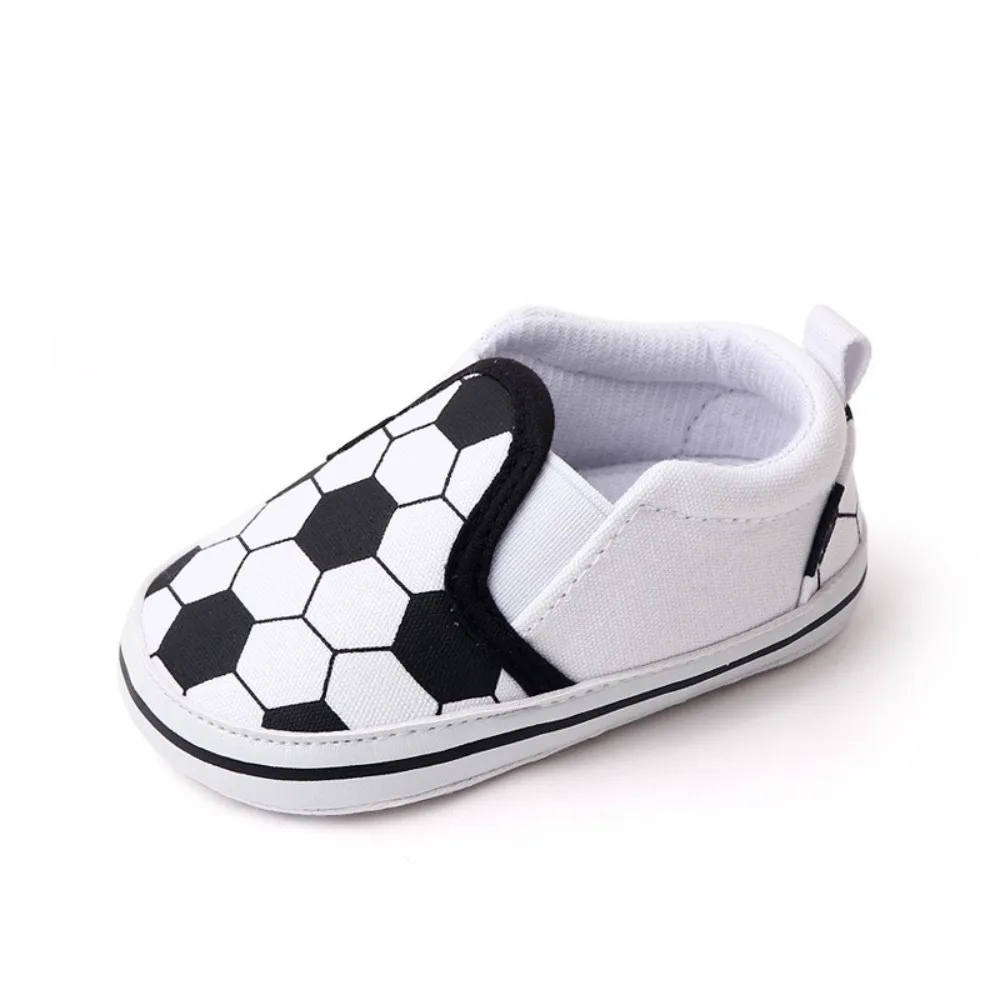 0-18 Months Baby Canvas Soccer Sports Shoes Checkered Pattern Shallow Mouth Shoes for Newborn Babies Cotton Sole Non-Slip