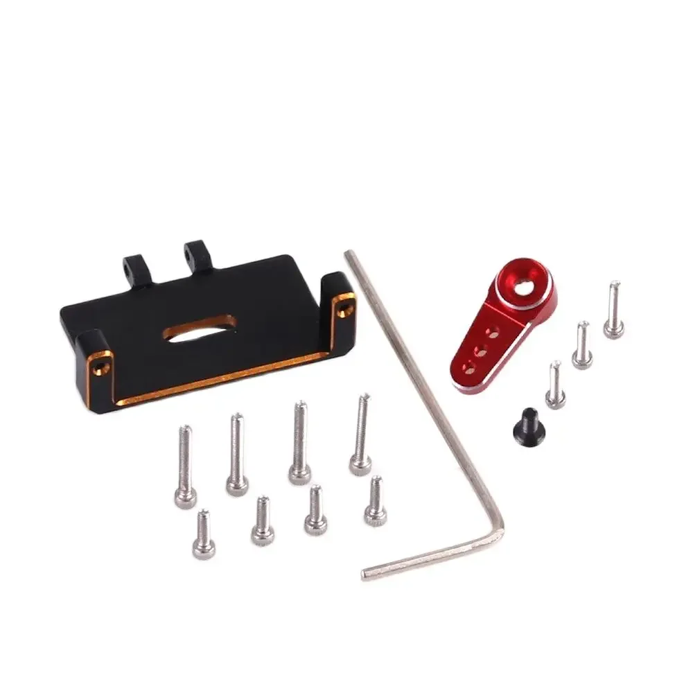 1set Metal 15T Arm / Metal Gear Servo Mount for RC Car Model Axial SCX24 Gladiator ES08MA II 12g Analog Upgrade Parts