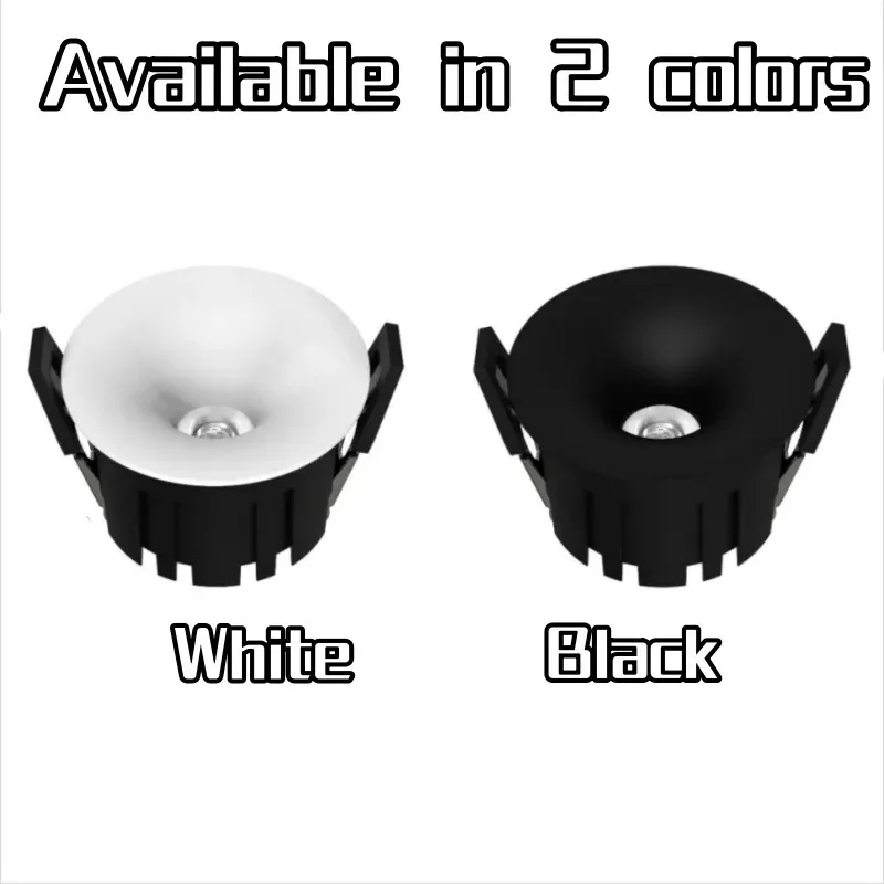 Image 5: Downlight LED intelligent ultra-mince anti-éblouissement 7W encastré Tuya Zigbee Bluetooth DALI 0-10V Dimmable 12W 3CCT AC85-265V Éclairage domestique