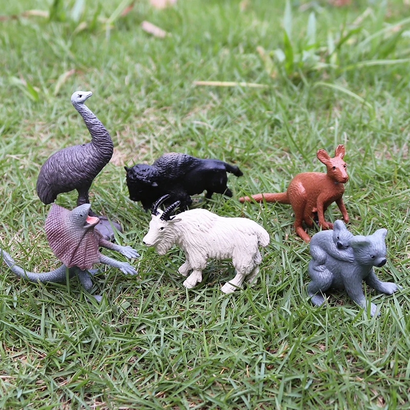 Oenux Montessori Spielzeug Wild Farm Dinosaurier Ozean Katze Tiere Modell Action Figur Zoo Figuren Nette Miniatur Bildung Kind Geschenk – Detail 16