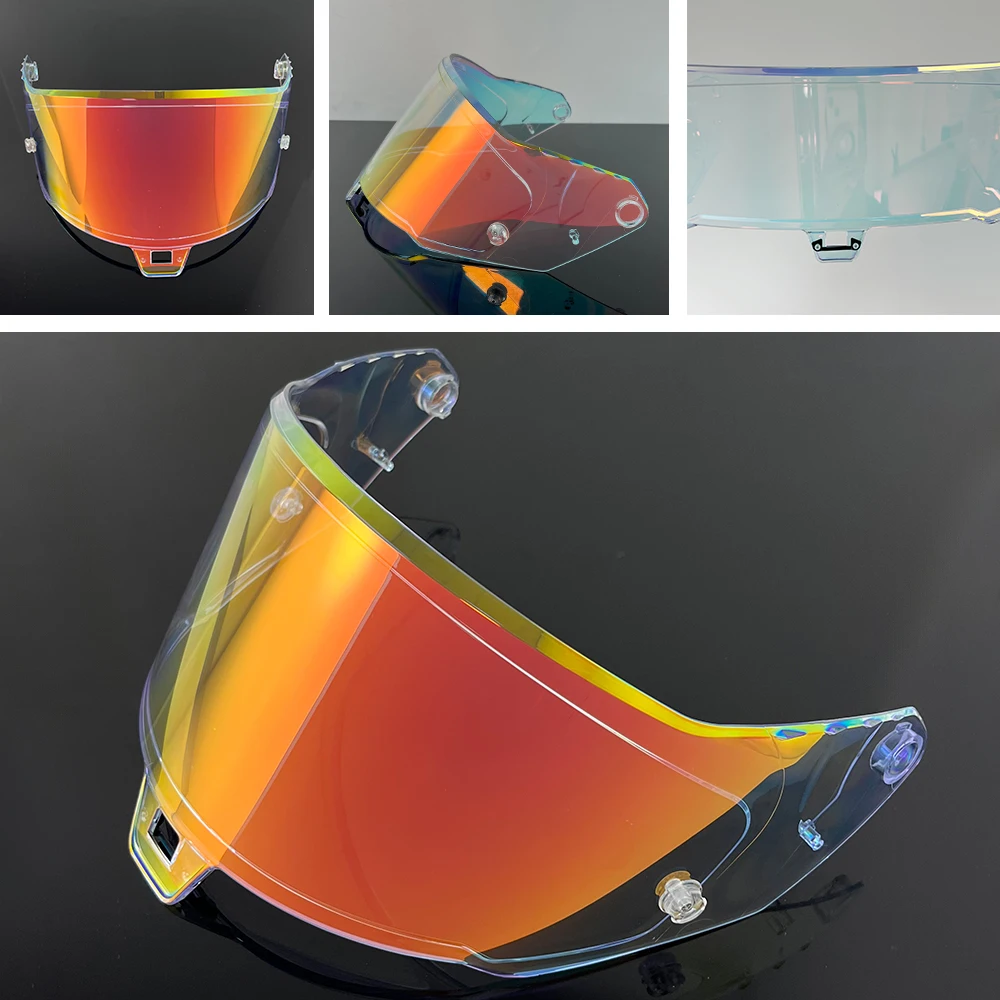 R10 خوذة قناع ل Alpinestars Supertech R10 دراجة نارية خوذة قناع نظارات تصفيح الفضة الأحمر استبدال عدسة