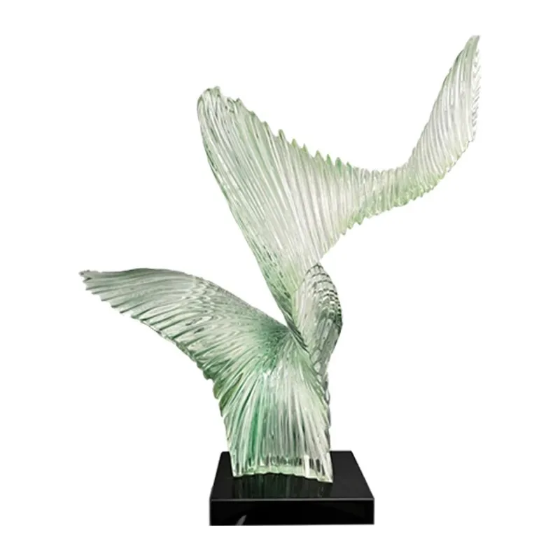 

Sales Office Hotel Lobby High-end Ornament Modern Abstract Transparent Sculpture