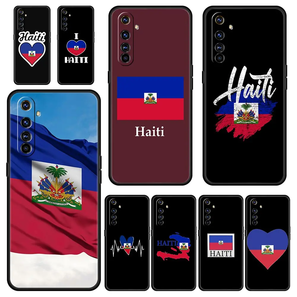 For Realme GT Neo 2 3 3T 5 Case For Realme 12 11 5G 10 9 8 5G 7 6 GT5 GT3 GT2 Pro Plus C21 C11 C25 C35 Cover shipping Haiti Flag