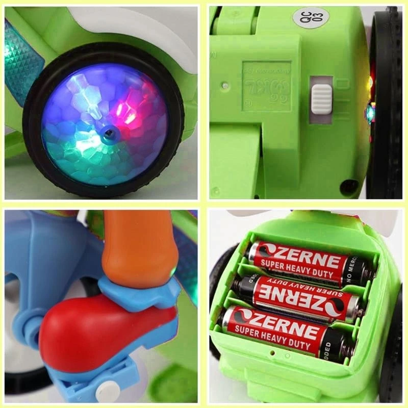Y4QA Rotation Stunt Musical Musical Toy Toy Child Toy Toy Tricycle Kids Fains Fight Gift