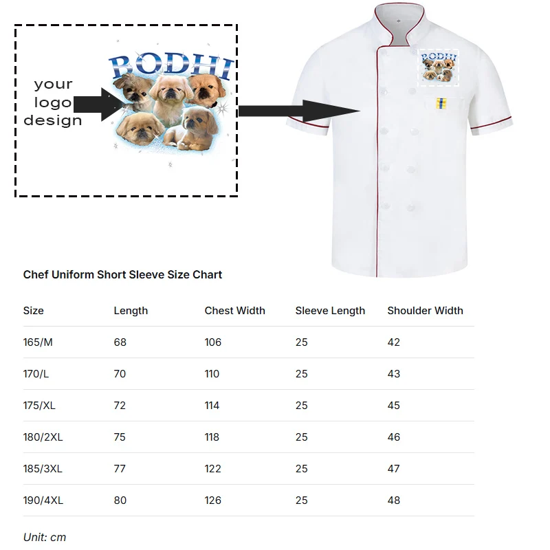 Mannen Hoofd Chef Food Service Keuken Koken Kostuum Pizzaolo Kok Uniform Restaurant Chef's Jassen Bakkerij Cafe Werkkleding