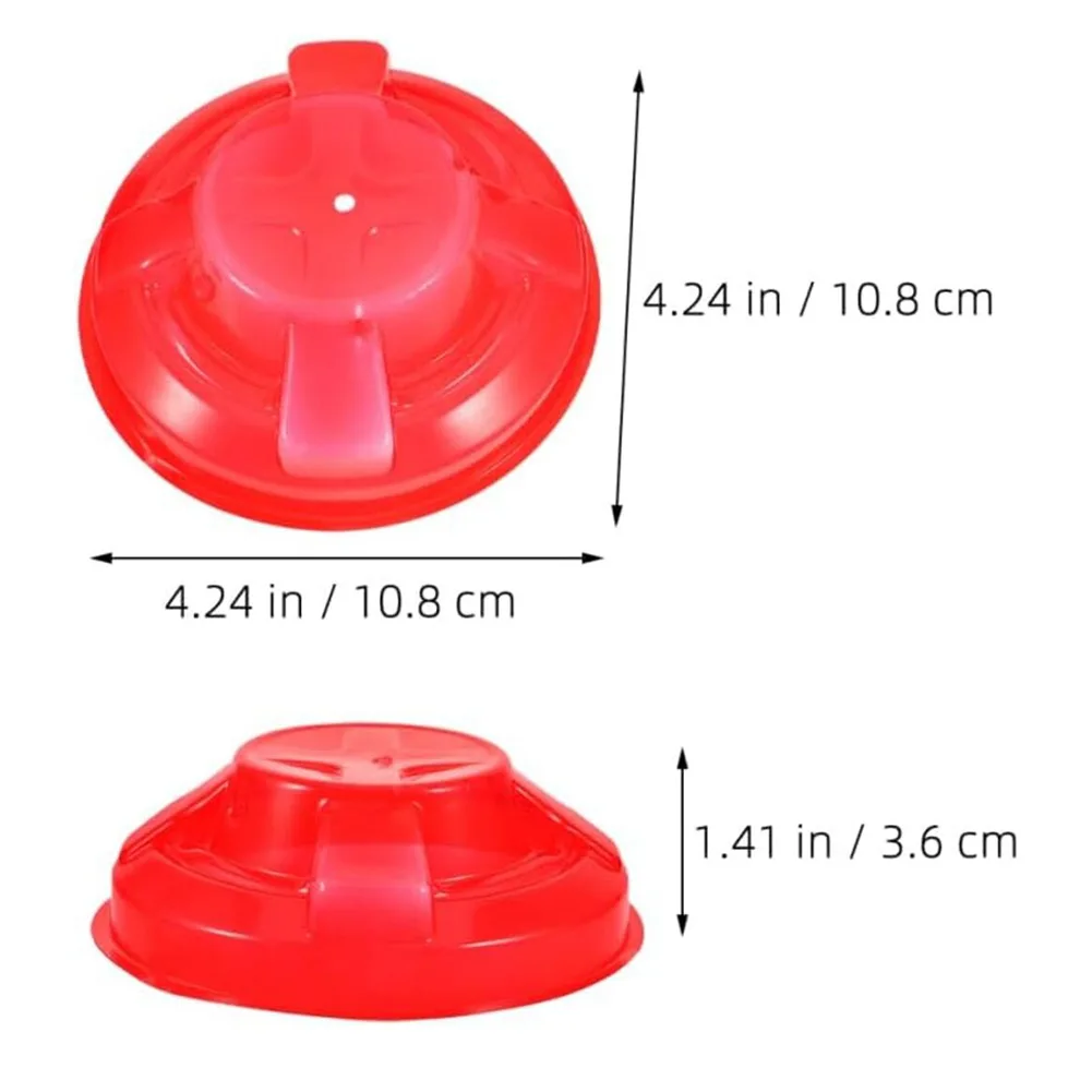 4 Piece Plastic Cover Set for Smoke Alarms to Block Dust and Debris While Maintaining Detector Functionality in Offices