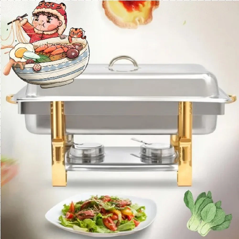 

9L Stainless Steel Chafer Chafing Dish Sets Buffet Catering Pans Stainless Steel Food Warmer Chafing Dish Heat Tank Food