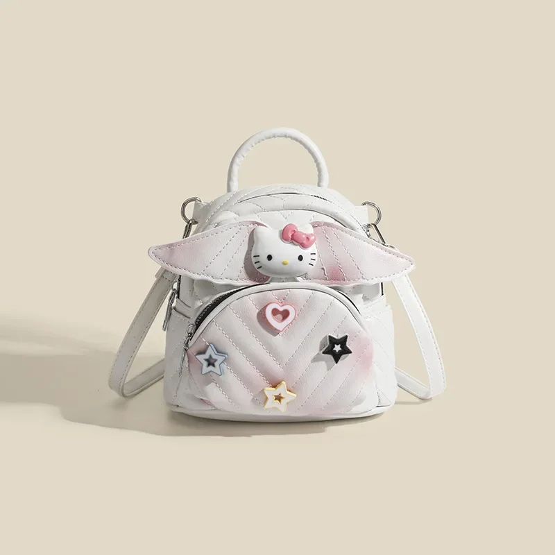 Hello Kitty Sanurgente Cute Girl Sac à dos en fil à broder teint en vrac, Minorité féminine, All-Match Mini, Initiated Bag