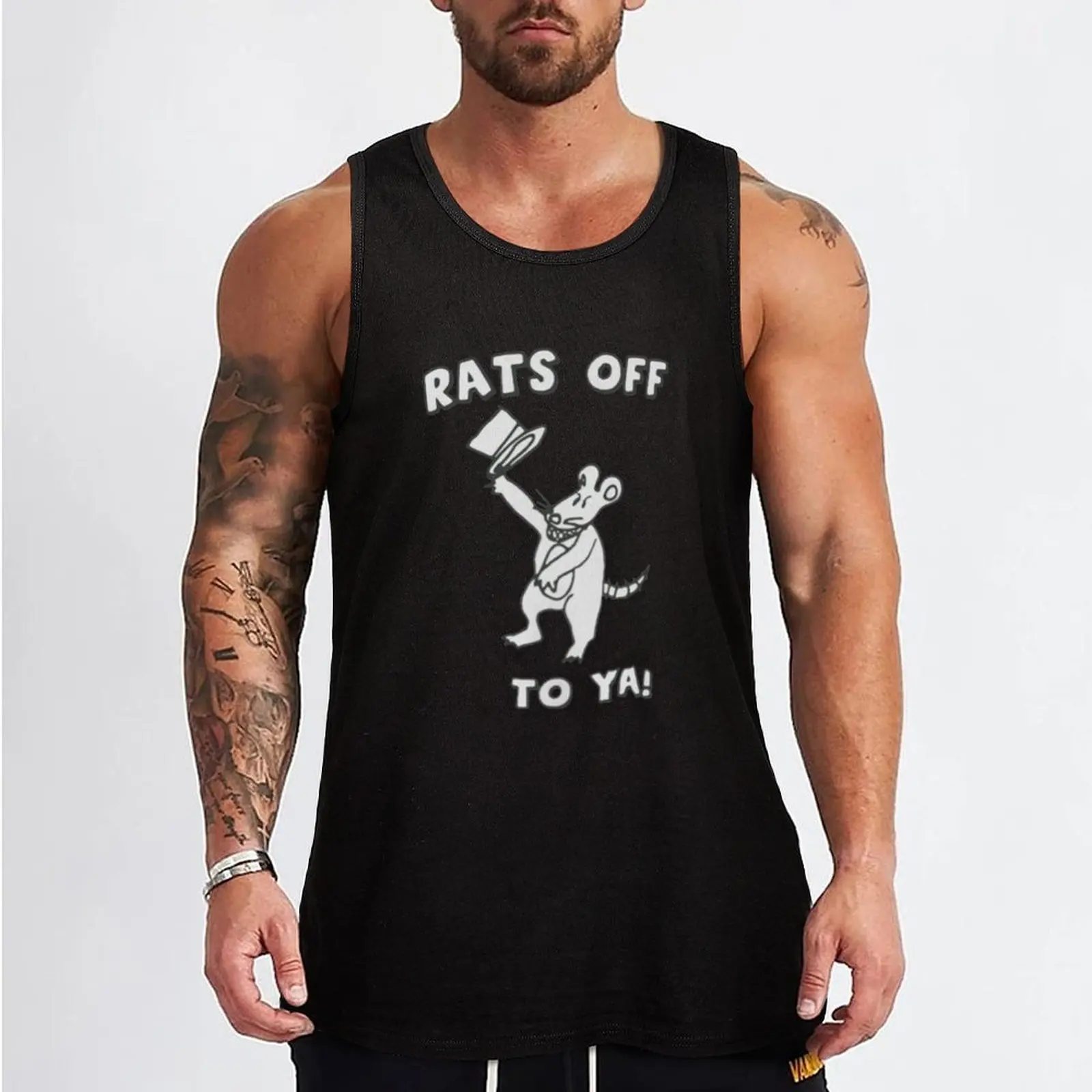 Rats Off To Ya Bob Dylan Tim And Eric Store Tank Top Japanese t-shirt Men's t-shirt gym t shirt men