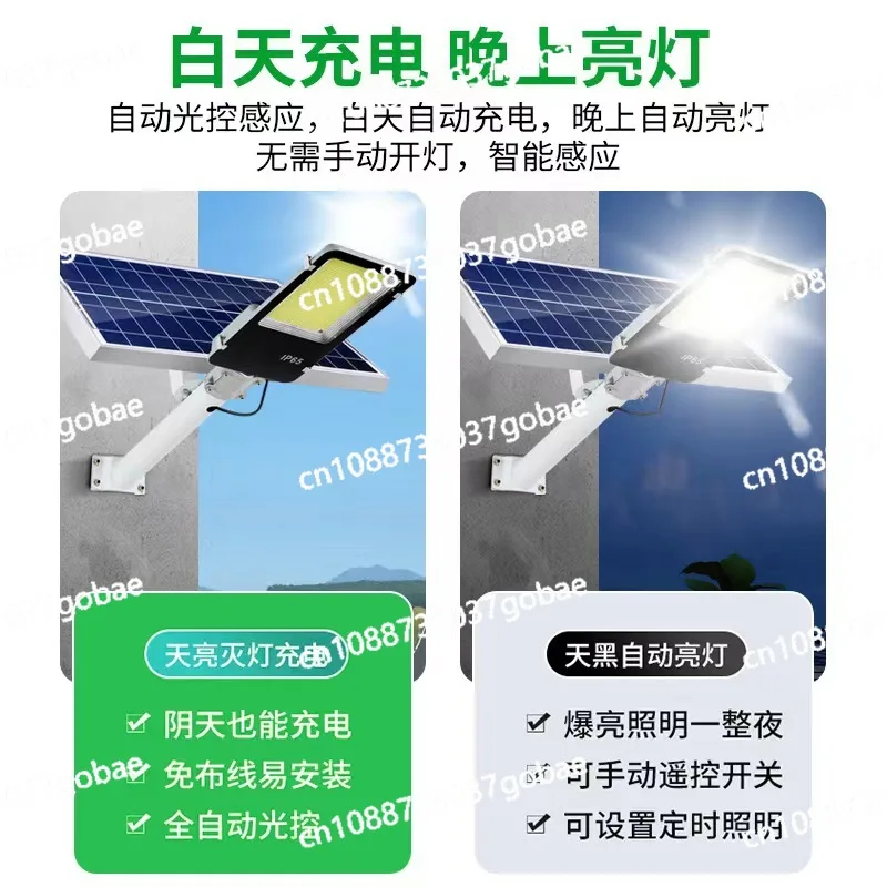 200W Solar Light Outdoor LED Solar Street Lamp Waterproof Sunlight Solar Wall Lamp Super Bright Garden Security Lamp