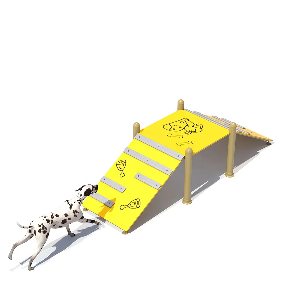 

Outdoor Dog Training Equipment Dog Park Steel And PE Dog Park Equipment For Climbing