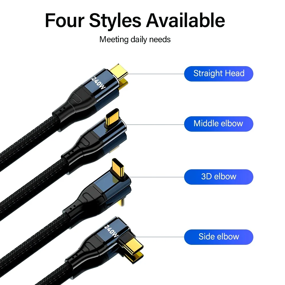 240W USB Type C Cable Super fast charge for iPhone 16 15 Pro Max Macbook Samsung S23 Xiaomi PD3.1 Data Charger Wire USBC 2m 3m - view 4