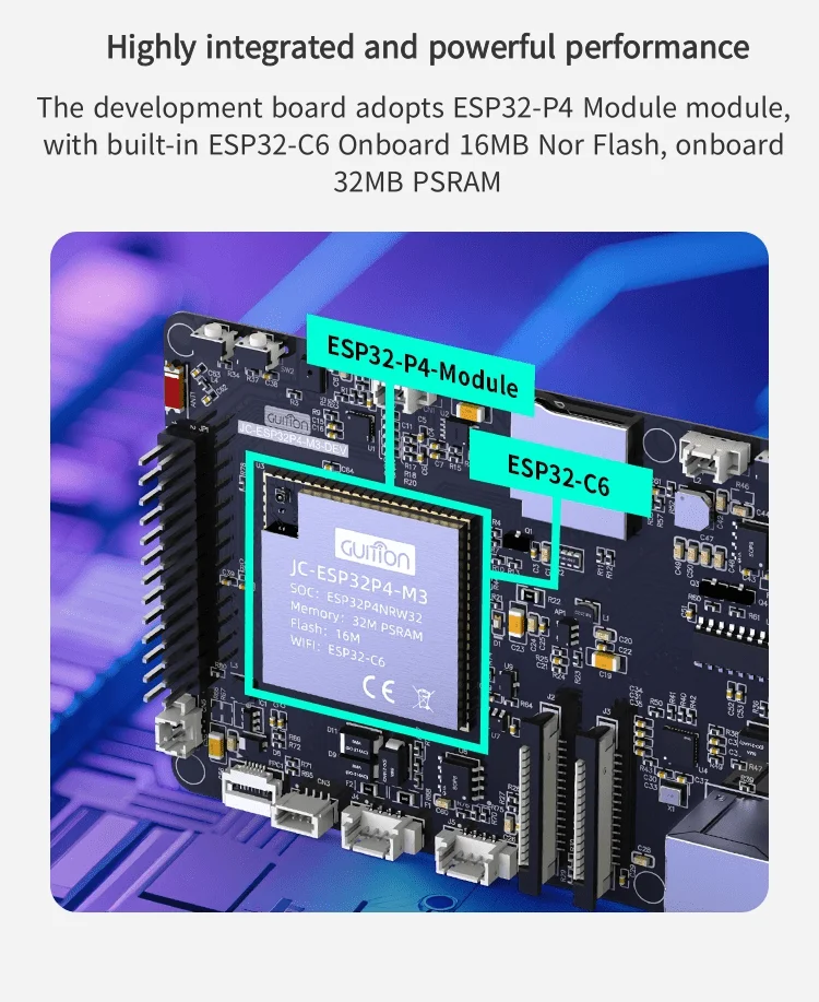 ESP32P4+ESP32-C6 Entwicklungsboard ESP32P4 Entwicklungsboard ESP32P4 Smart Board – Detail 3