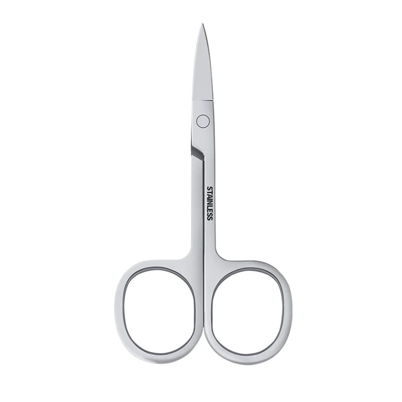 1PC Nail Cuticle Clippers Stainless Steel Curved Blade Tweezers Pusher Trim Dead Skin Removal Scissors Clippers Manicure Tools