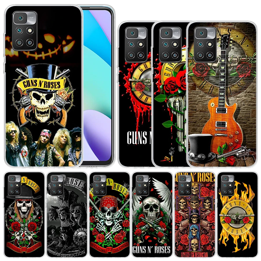 Guns N Roses Good Time Soft Cover for Redmi 12 12C 10 10A 10C 9 9A 9C 9T Print Phone Case 8 8A 7 7A K20 6 Pro 6A S2 K40 Pattern