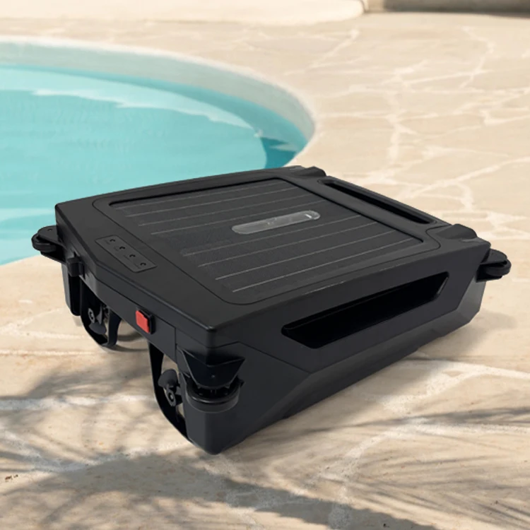 Installation-Free Solar Pool Skimmer | Ready To Use | Large Capacity Net | Fits All Pool Types Remote Control Wifi With App