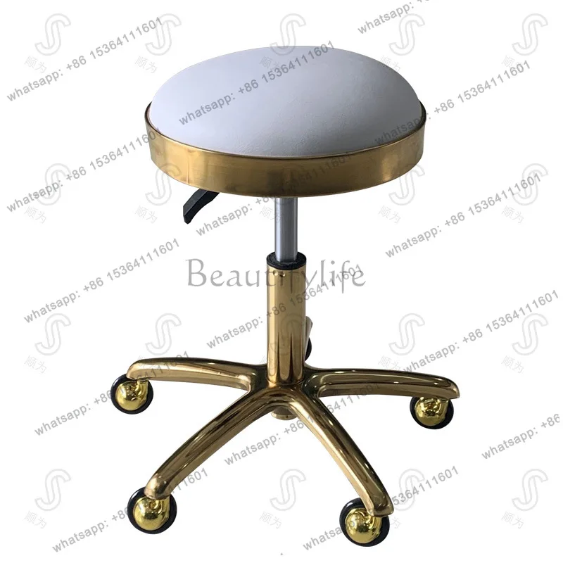 Factory Direct Sales Beauty Stool Pulley Swivel Chair Beauty Salon Stool