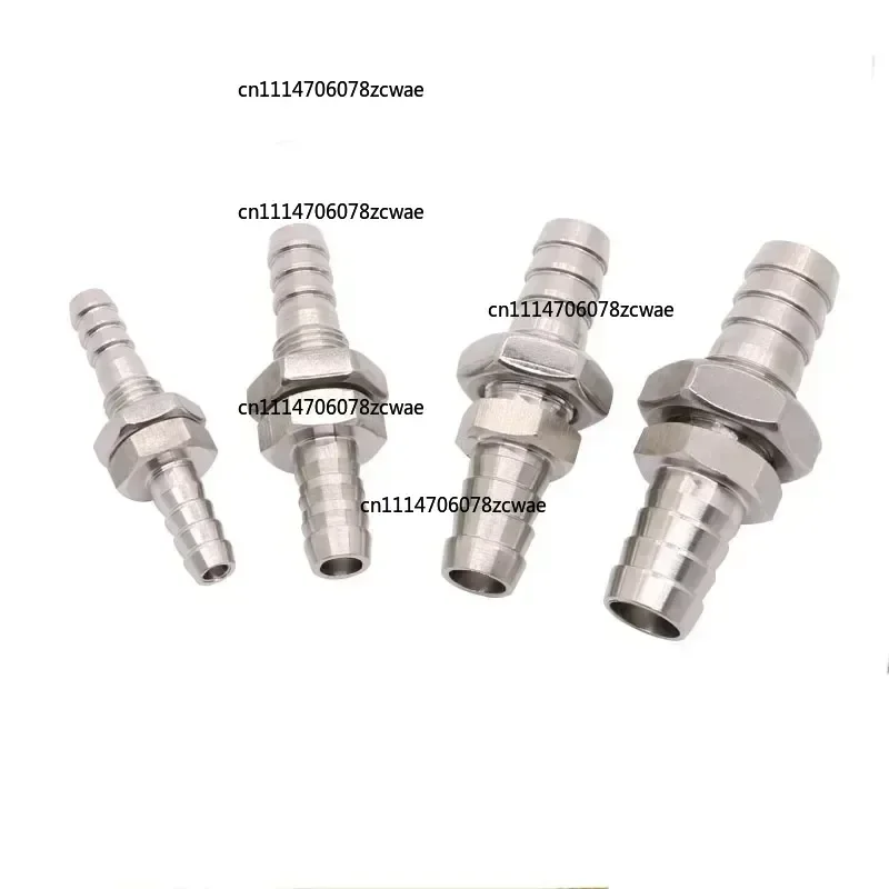 2 2.5 3 3.5 4 5 6 7 8 9 10 11 12 13 14 16 19 20 25 32mm Hose Barb Reducer 304 Stainless Bulkhead Hosetail Pipe Fitting Connector