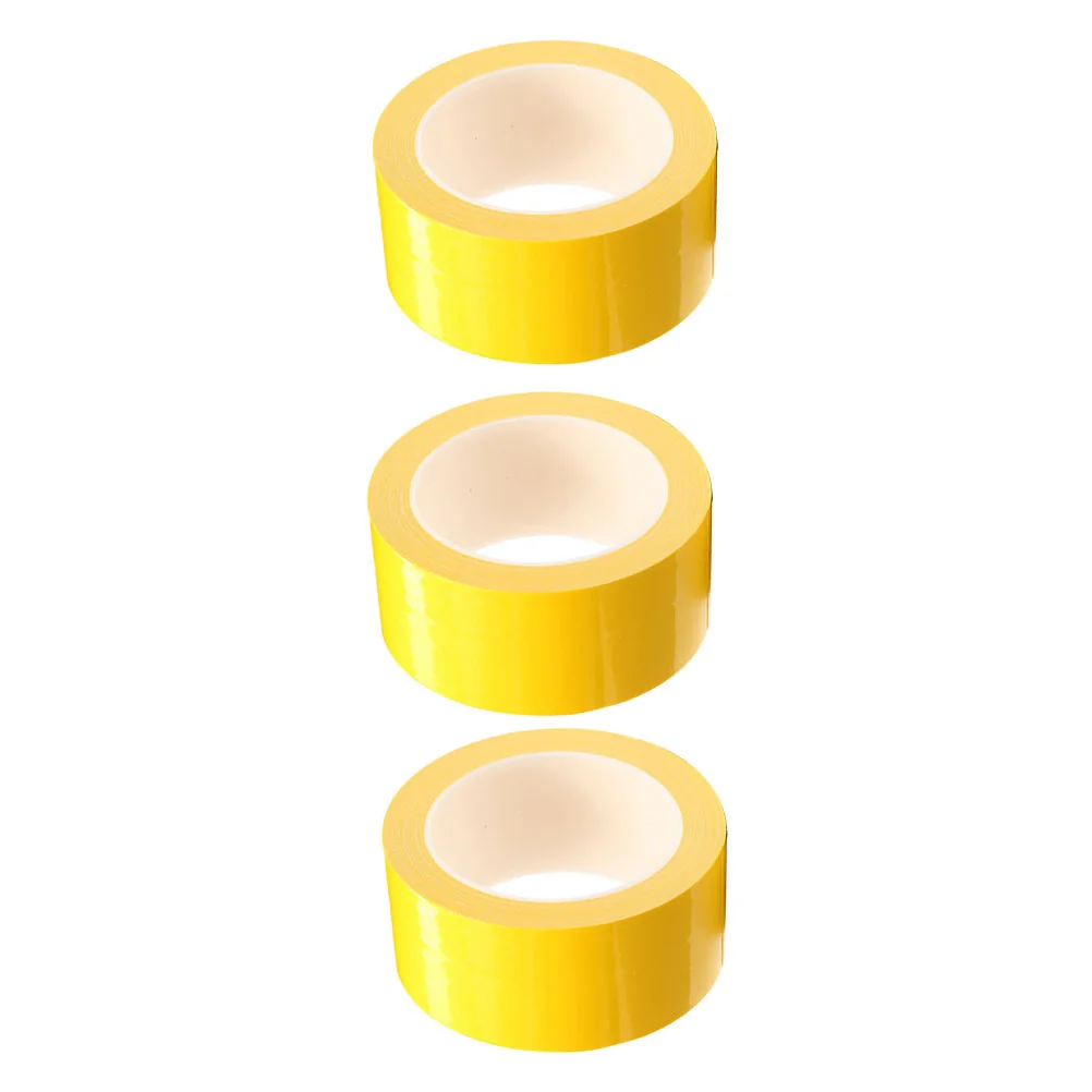 

3pcs Yellow Duct Tape 10m x 45mm Waterproof Sealing Tape for Carpet Repacking Strong Adhesive Multipurpose Hardware