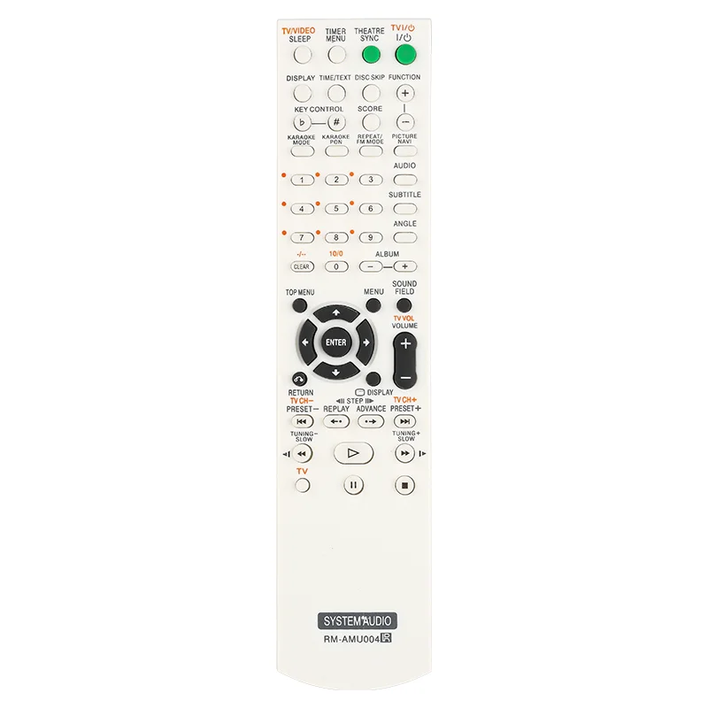 Control Remoto RM-AMU004 RMAMU004 Compatible con el Sistema de Audio Sony FST-ZX100D/ZX80D LBT-ZX100D/ZX80D LBT-ZX80D MHC-GN1000D