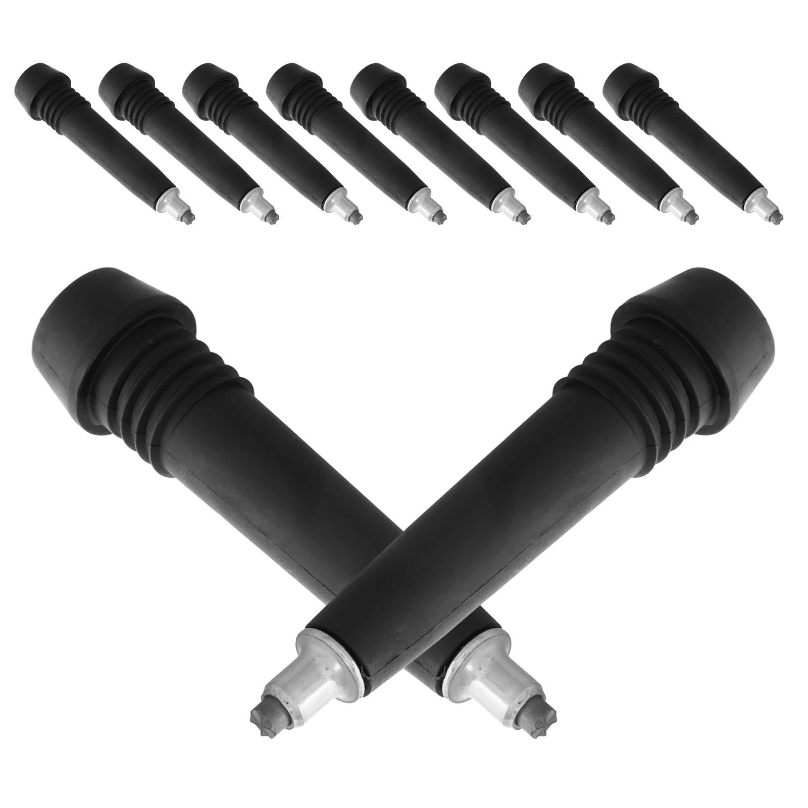 

10Pcs Hiking Pole Tips Replacement Universal Shock Absorption Walking Stick Feet Protectors Climbing Pole Tips Outdoor