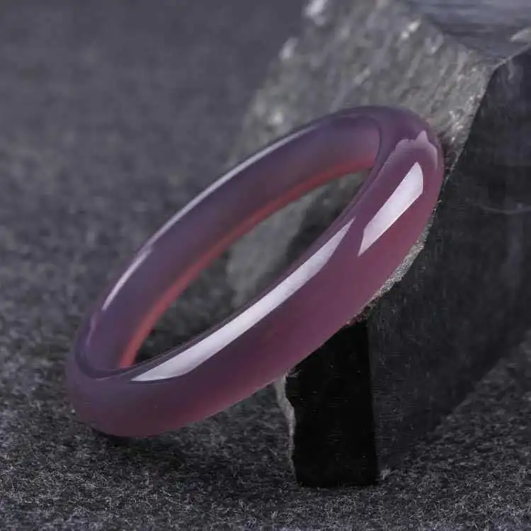 New King Zi Thin Agate Chalcedony Bracelet Violet Ladies Fashion Bracelet Jewelry