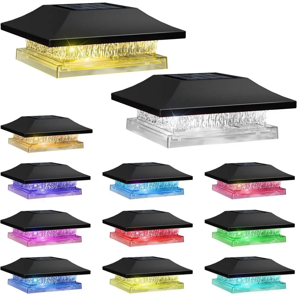 

12 Pack r Post Lights, Outdoor ence r Powered with 4 Lighting es Waterproo Light Decorative or Deck Patio or Garden Decor, its 4