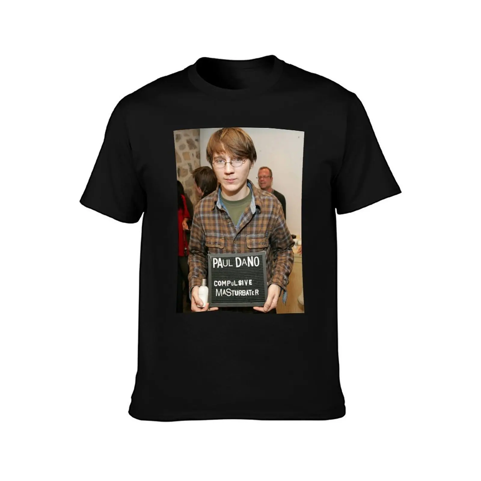 Paul Dano Compulsive Masturbater T-Shirt, Summer Casual Cotton Tee, Oversized Streetwear Tops, Vintage Graphic Print