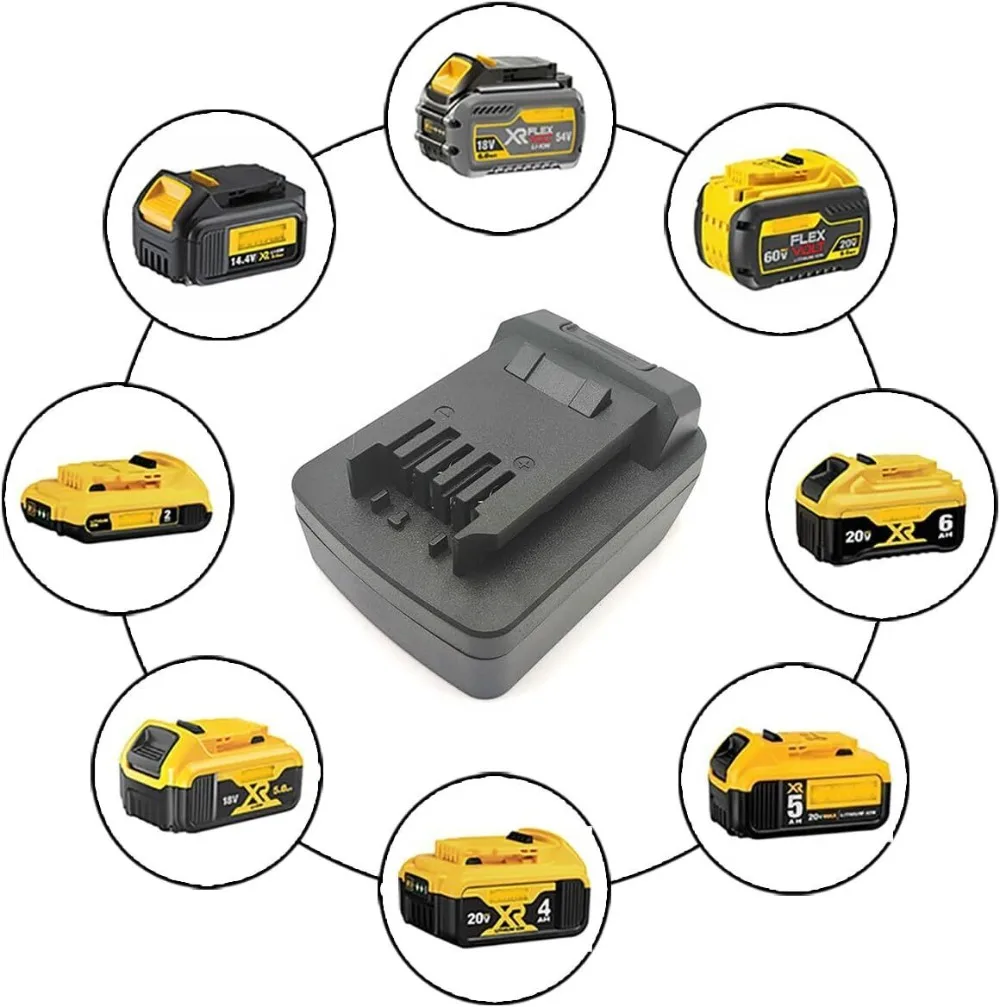 Adaptador de bateria para dewalt 18v 20v conversor de bateria de íon-lítio para skil 20v ferramentas elétricas broca