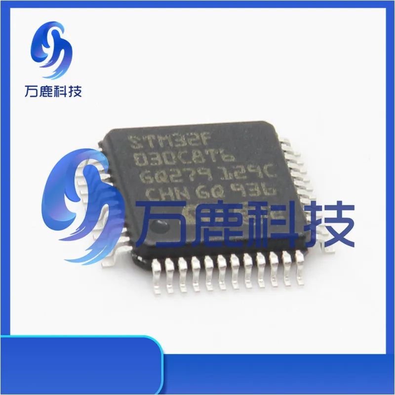 Stm32F030C8T6 Mcu 32-Bit Arm Cortex M0 Risc 64Kb Flash 2.5V/3.3V 48-Pin Lqfp Tray