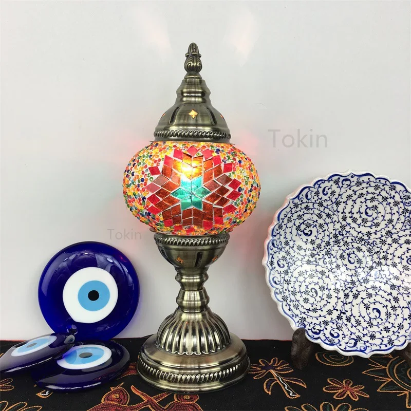 

Turkish Retro Exotic Table Lamp - Southeast Asian Handcrafted Lighting for Bedroom, Living Room, Restaurant, Hotel, B&B & Bar
