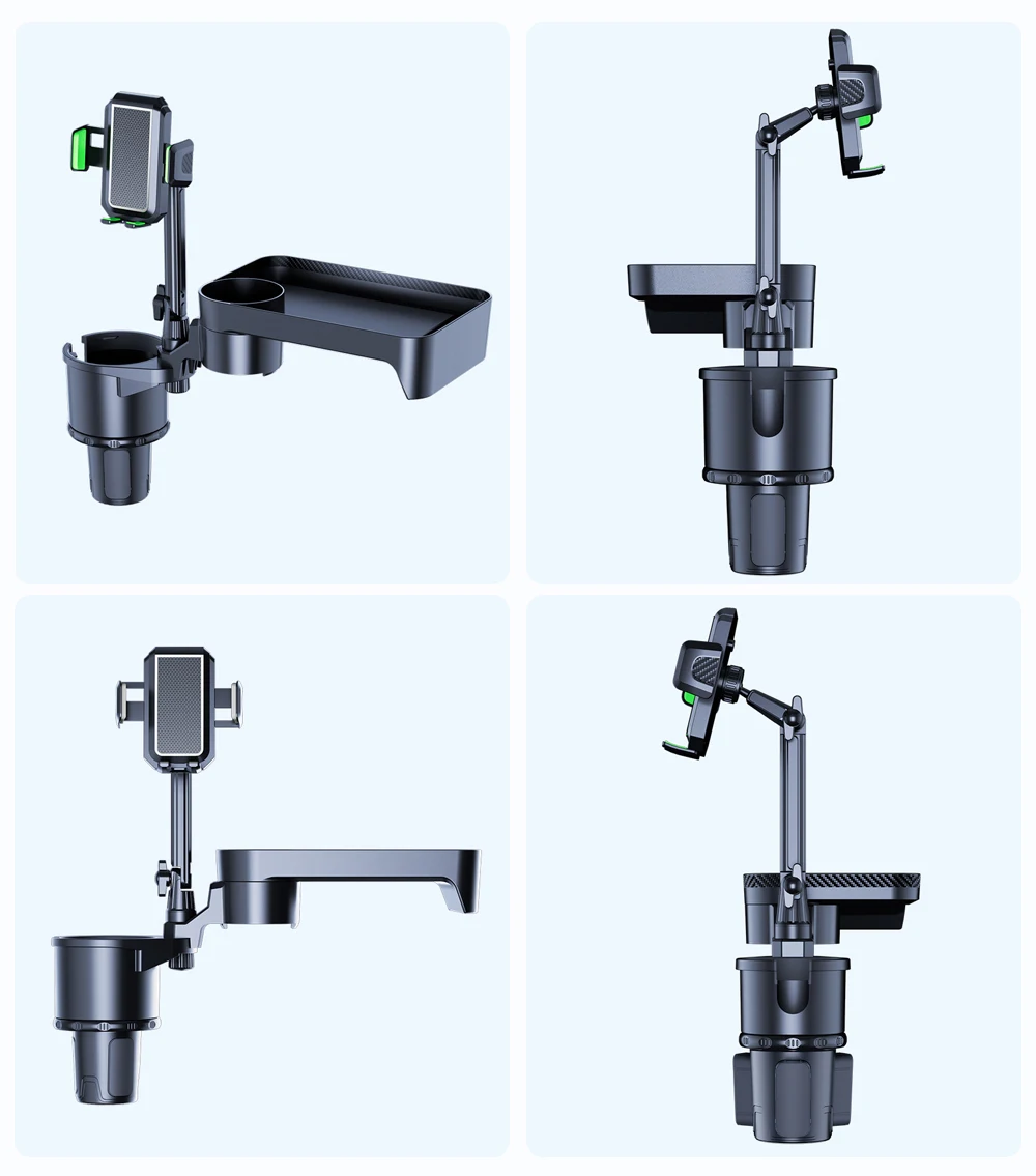 Auto-Getränkehalter Multifunktionaler Getränkehalter-Erweiterer mit 360°-Drehung ° Drehbarer Handyhalter mit Verstellbarer Basis – Detail 13