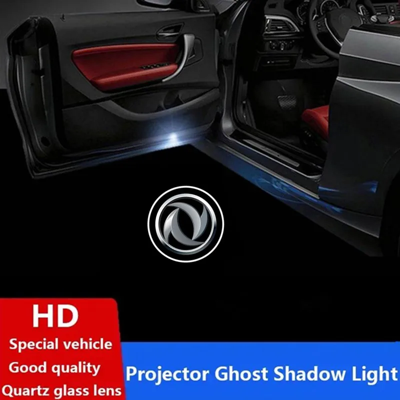 2 шт. светодиодный светильник с эмблемой двери автомобиля, лампа приветствия, беспроводной проектор для Dongfeng Fengshen AX7 Cross Ax4 Fengxing 580 S30 H30