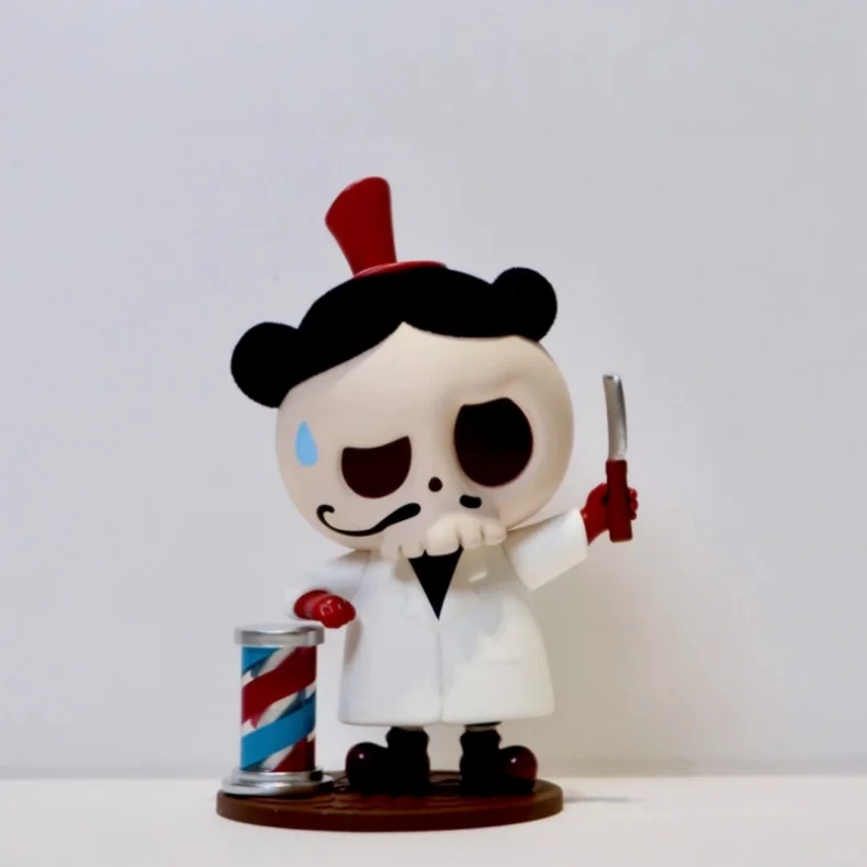 Original POPMART Labubu Retro Friseursalon Blind Box Actionfigur Sammlerstück Schreibtischdekoration Auto-Ornament Geburtstagsüberraschungsgeschenk – Detail 12