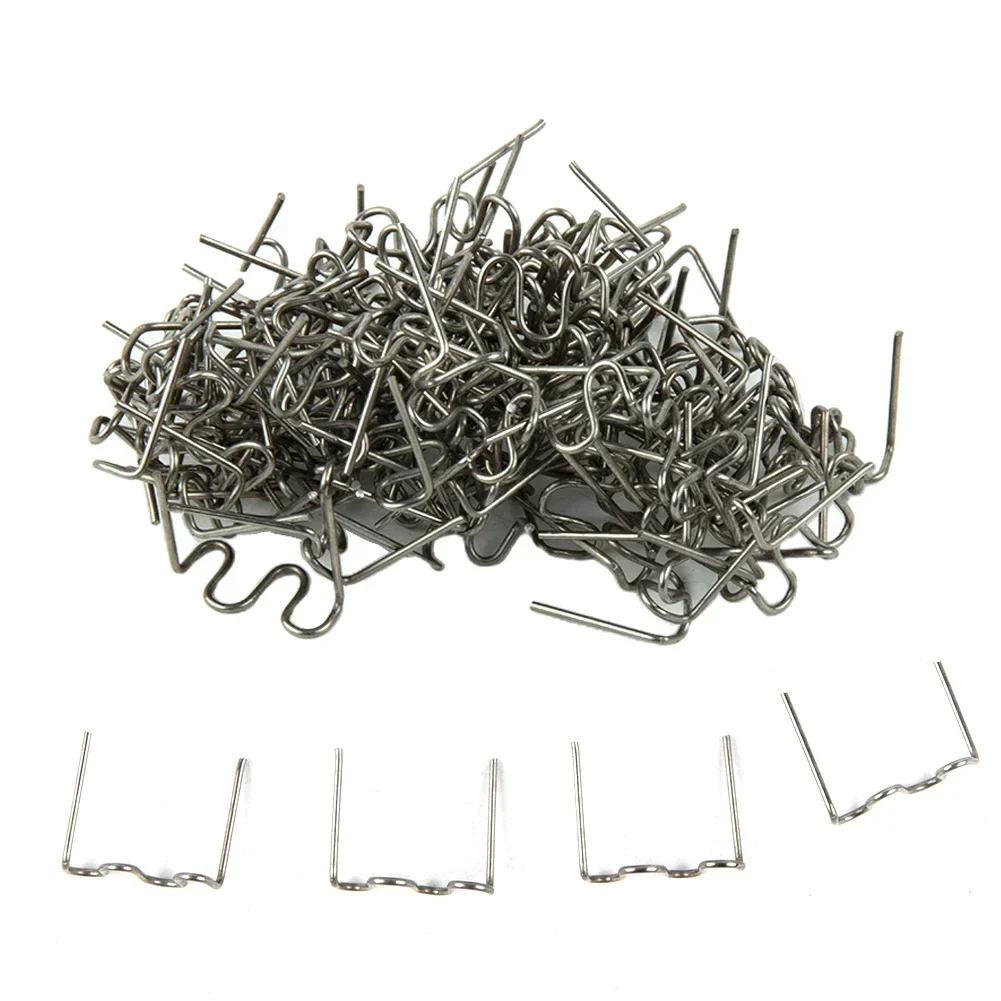 

100pcs Staples Pre-cut 0.8mm Flat Plastic Stapler Repair for Welder Tool Wave Hot Staples Portable Replacement