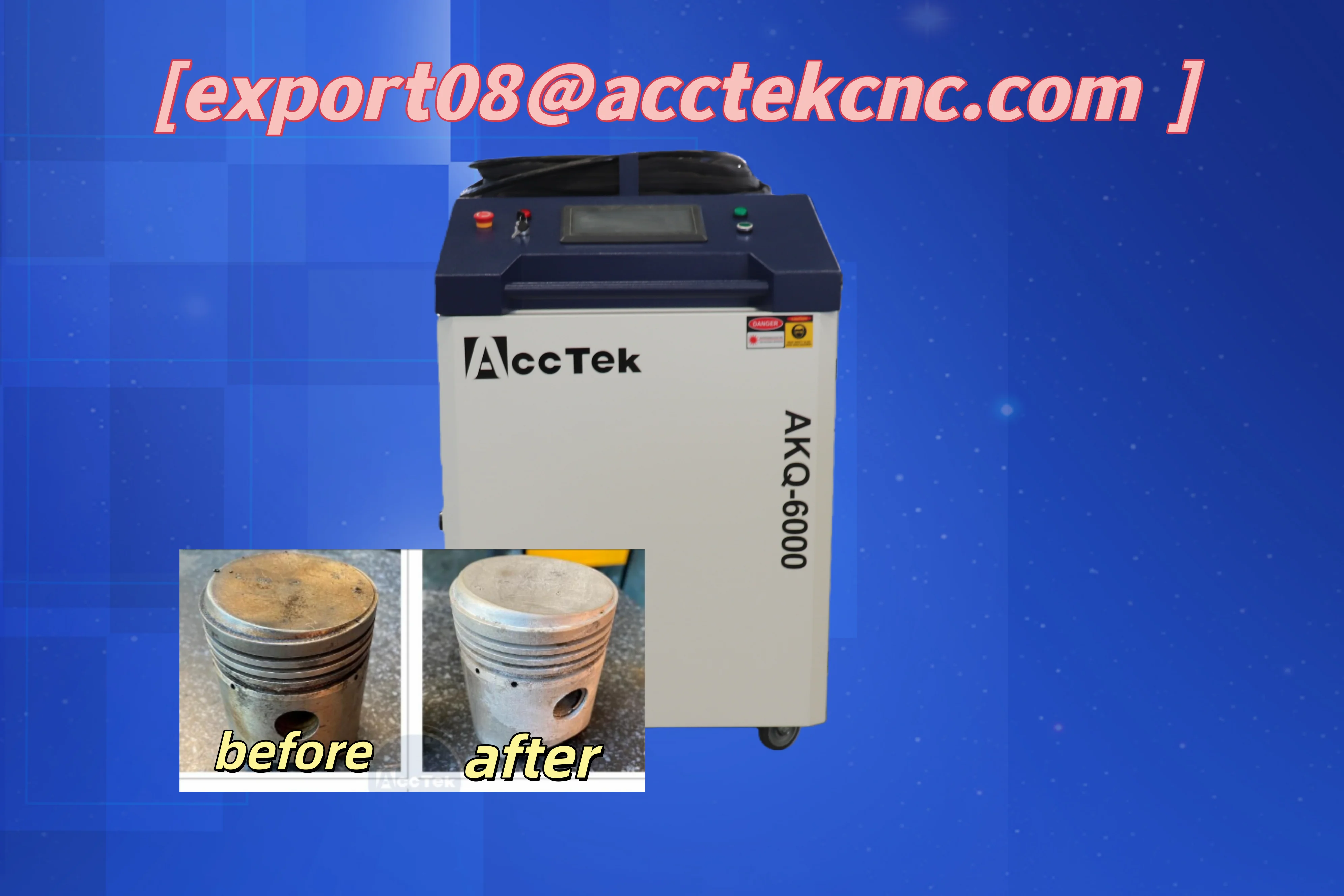 고출력 레이저 클리닝 머신 6000W 레이저 용접 이음새 클리닝 머신 S&A 워터 칠러 포함